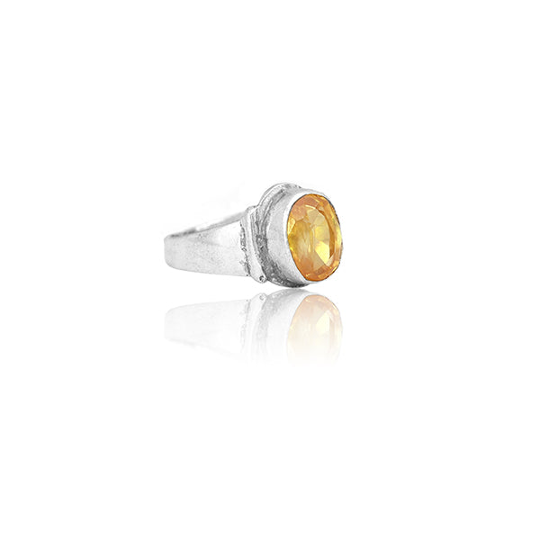 Yellow Silver Ring