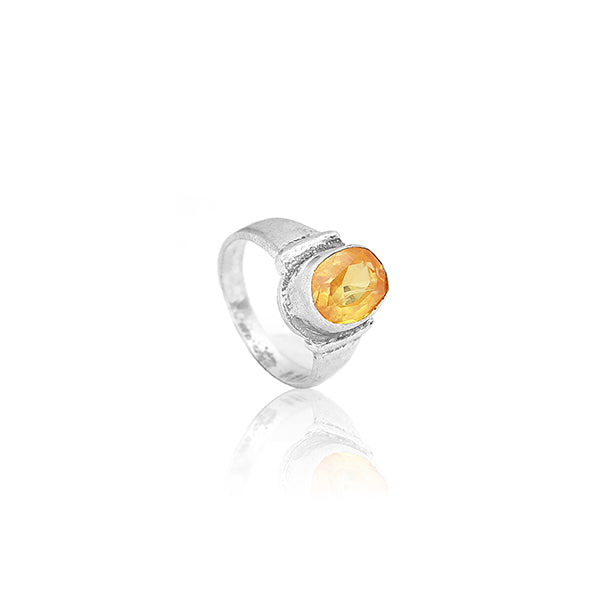 Yellow Silver Ring