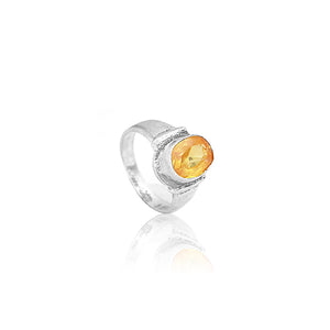 Yellow Silver Ring