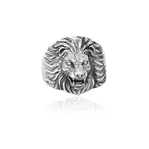 Lion Shape Silver Ring