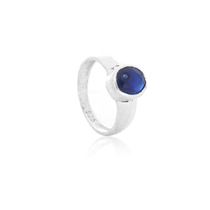 Rosalina Blue Silver Ring