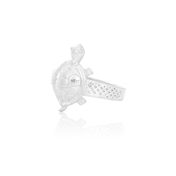 Tortoise  Silver Ring