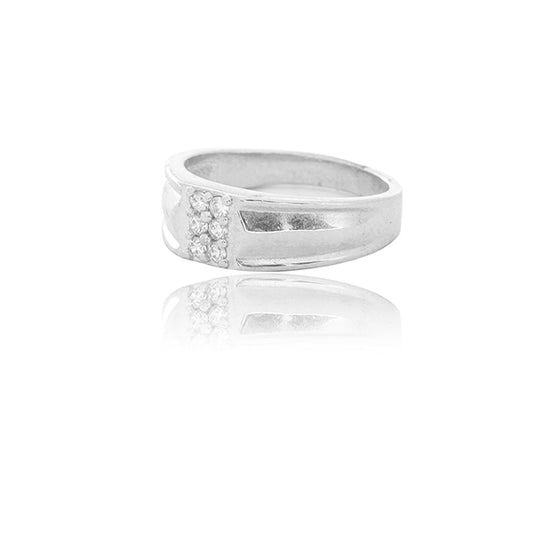 River Silver Ring