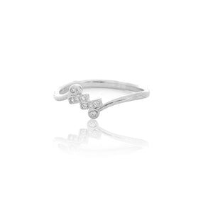 Ocean M Shape Silver Ring