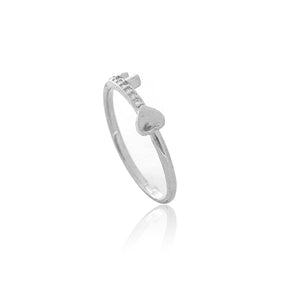 Kanika Love Silver Ring