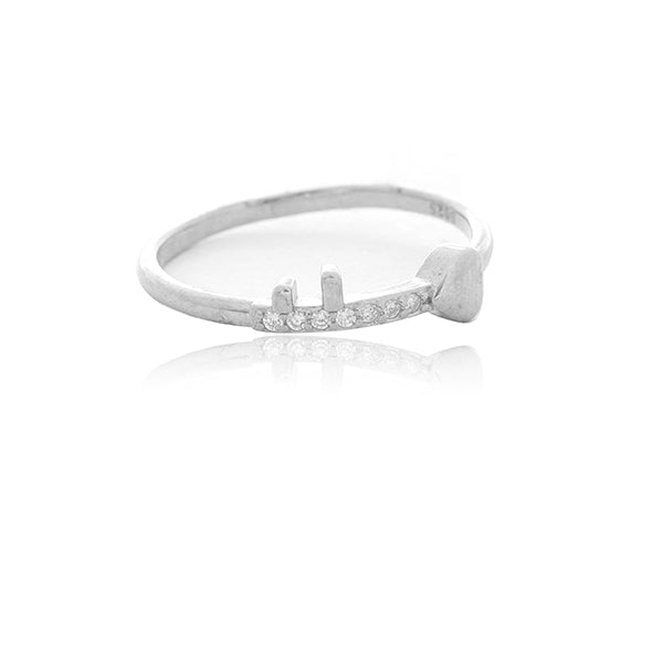 Kanika Love Silver Ring