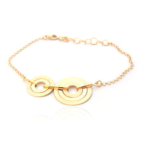 Rosa Gold Silver Bracelet