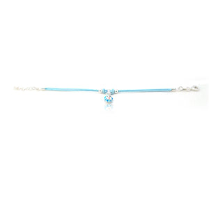 Sky Blue Silver Bracelet