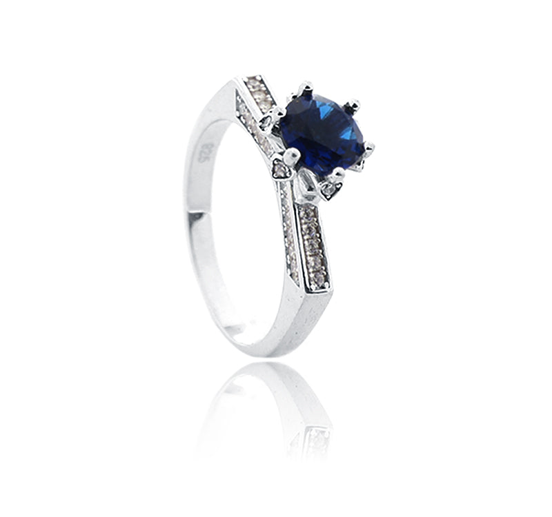 Diana Blue Stone Silver 925 Ring