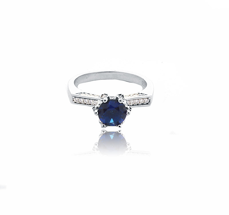 Diana Blue Stone Silver 925 Ring