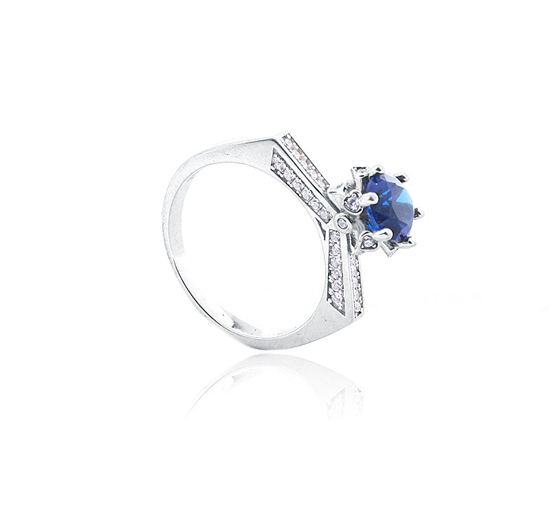 Diana Blue Stone Silver 925 Ring