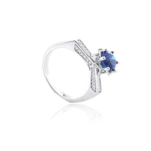 Diana Blue Stone Silver 925 Ring