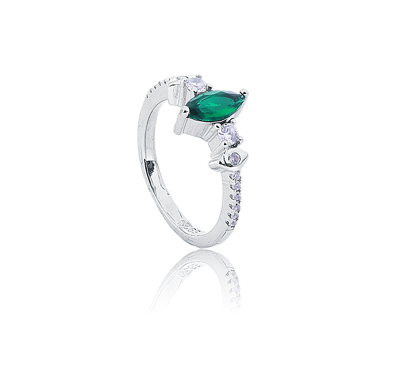 Mehar Green Silver 925 Ring