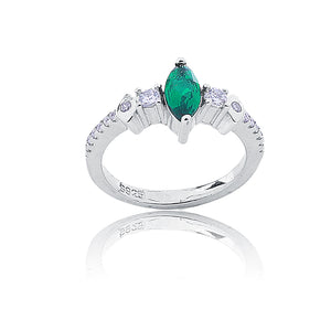 Mehar Green Silver 925 Ring