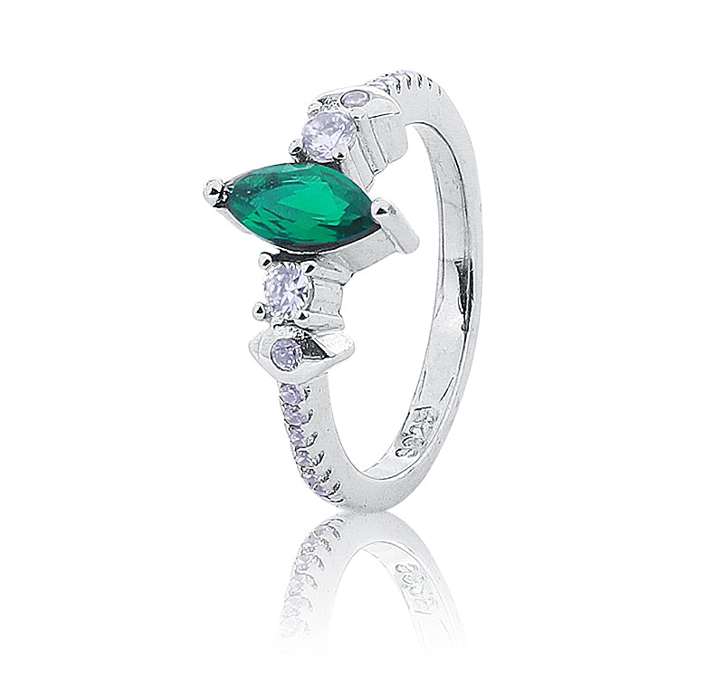 Mehar Green Silver 925 Ring