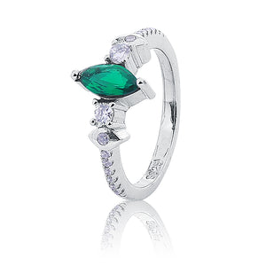 Mehar Green Silver 925 Ring