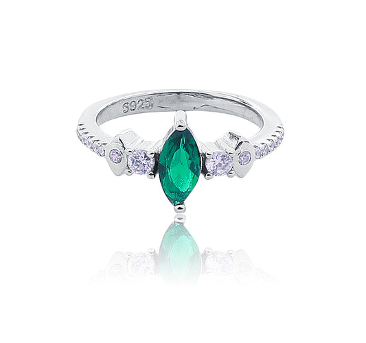 Mehar Green Silver 925 Ring