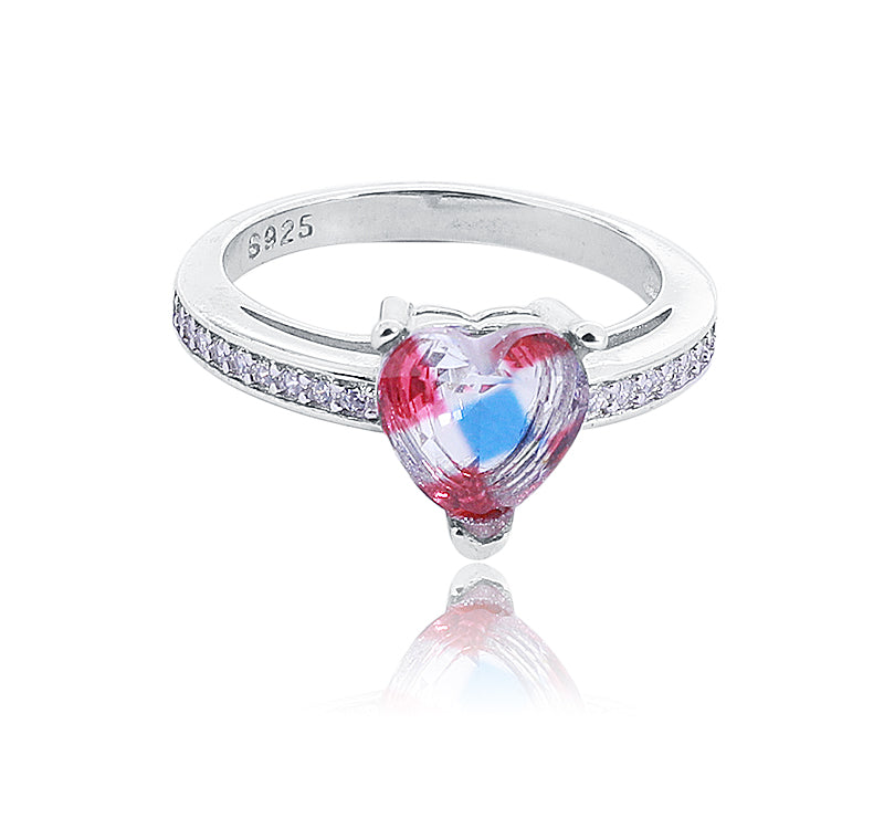 Primrose Heart Stone Silver 925 Ring