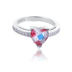 Primrose Heart Stone Silver 925 Ring