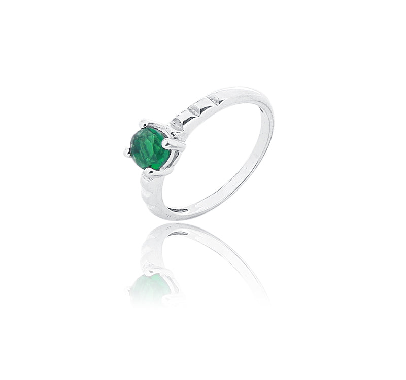 Samara Green Stone Silver 925 Ring