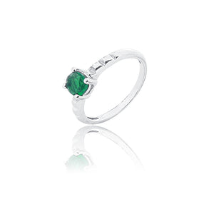 Samara Green Stone Silver 925 Ring