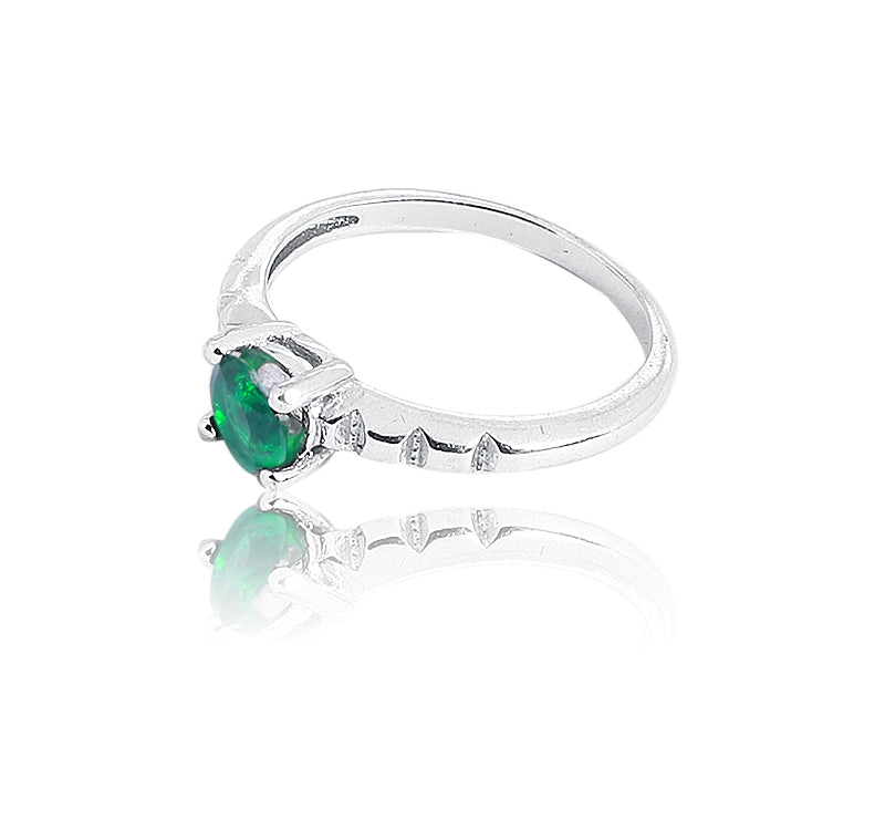 Samara Green Stone Silver 925 Ring