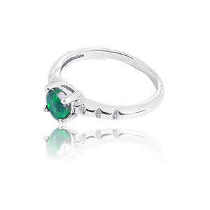 Samara Green Stone Silver 925 Ring