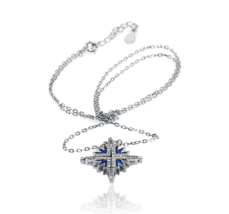 Iris Silver 925 Magnetic Blue Star Chain