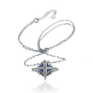 Iris Silver 925 Magnetic Blue Star Chain