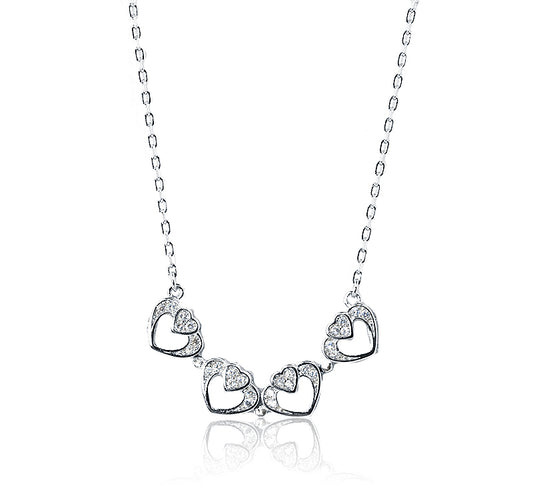 Juliet Silver 925 Magnetic Heart Chain