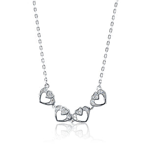 Juliet Silver 925 Magnetic Heart Chain