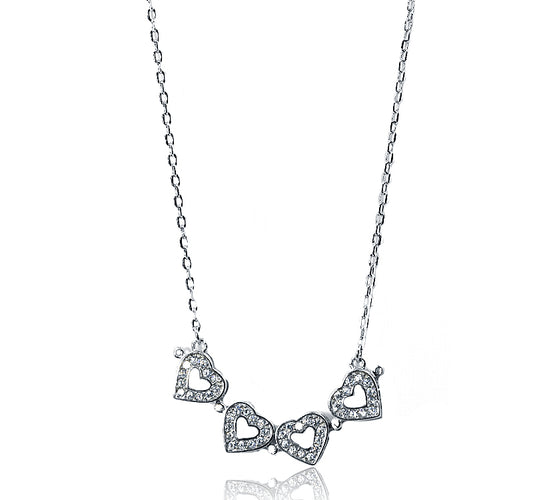 Brittany Silver 925 Magnetic Heart Chain