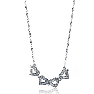 Brittany Silver 925 Magnetic Heart Chain