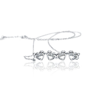 Georgia Silver 925 Magnetic Heart Chain