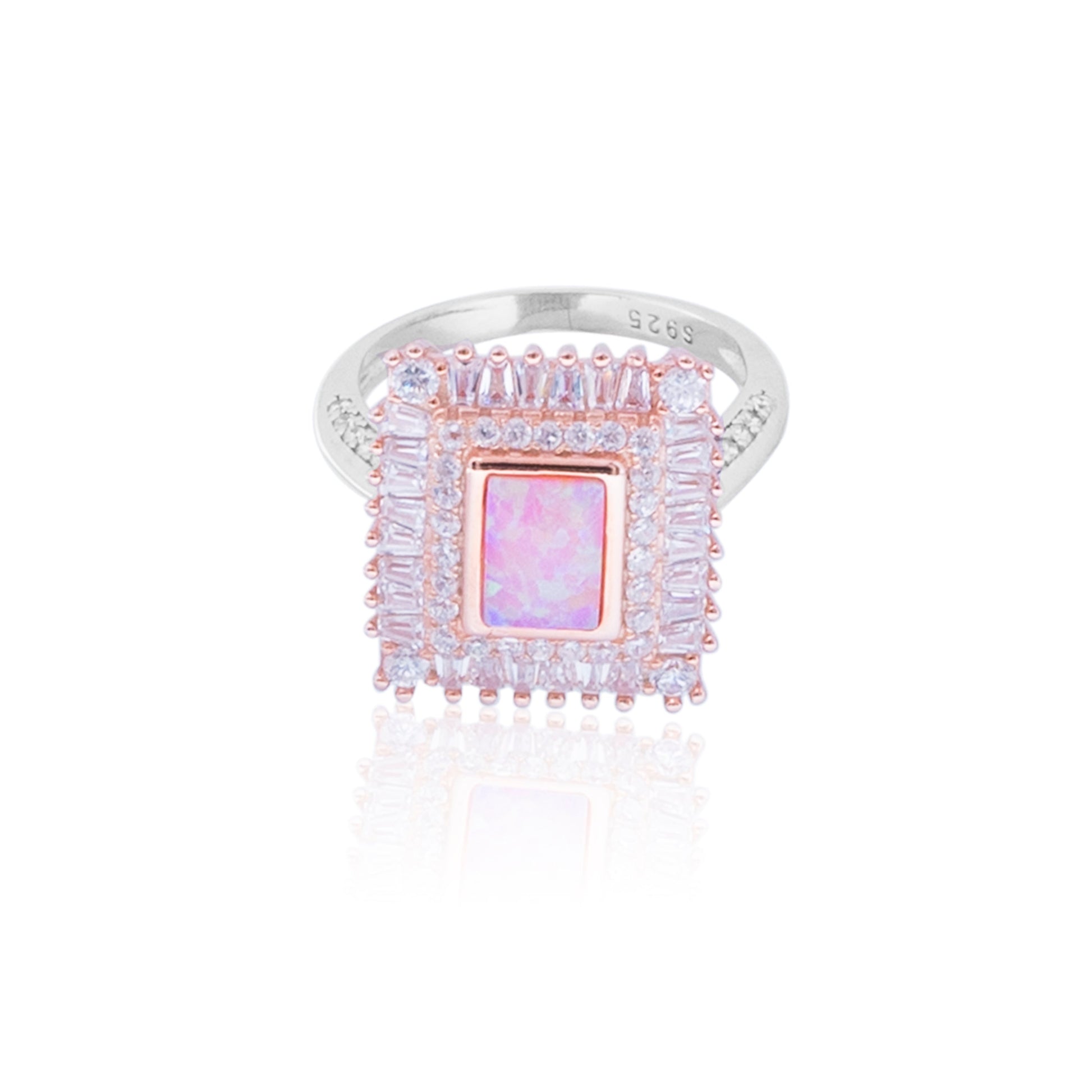 Mystery Pink Silver 925 Ring