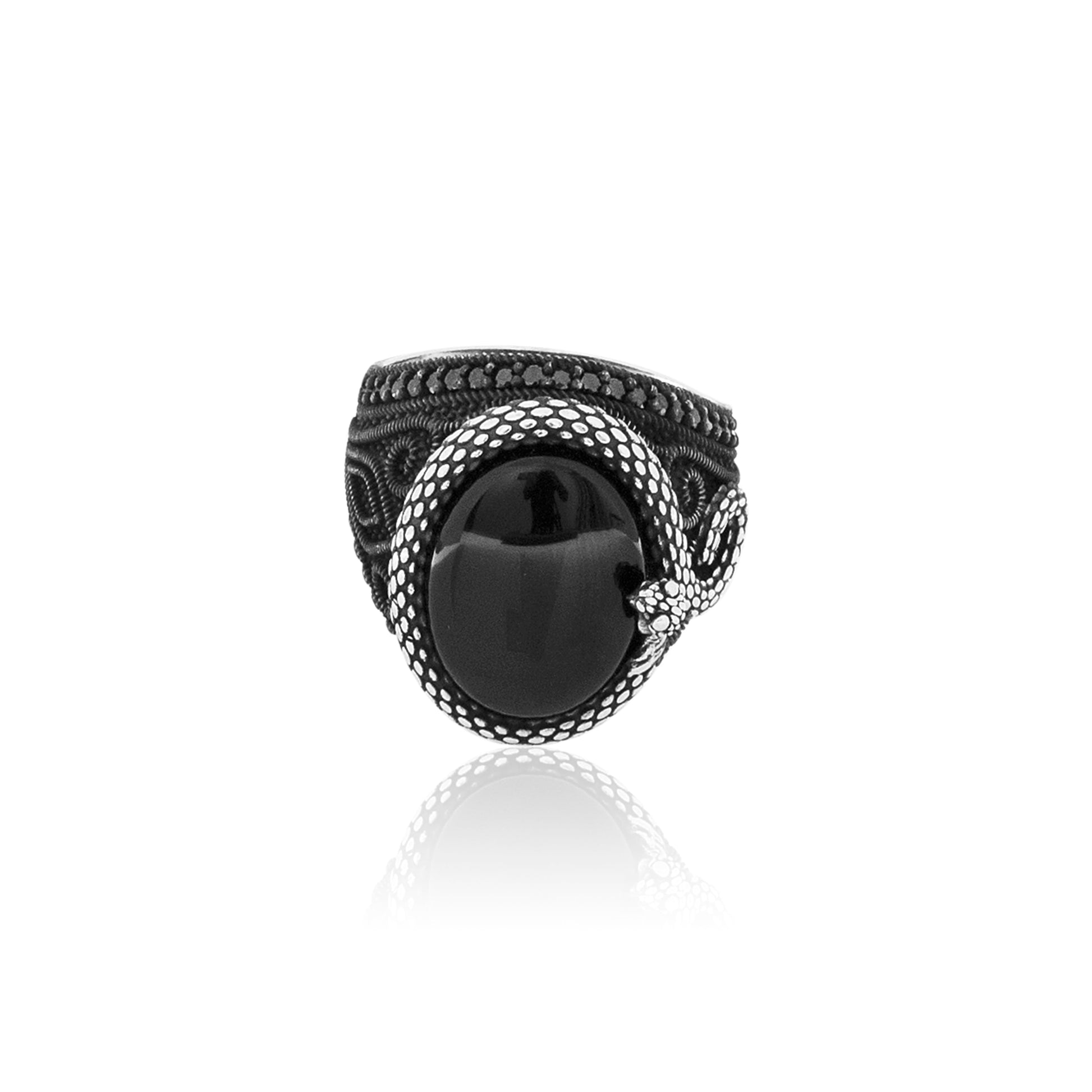 Persian Black Silver 925 Ring