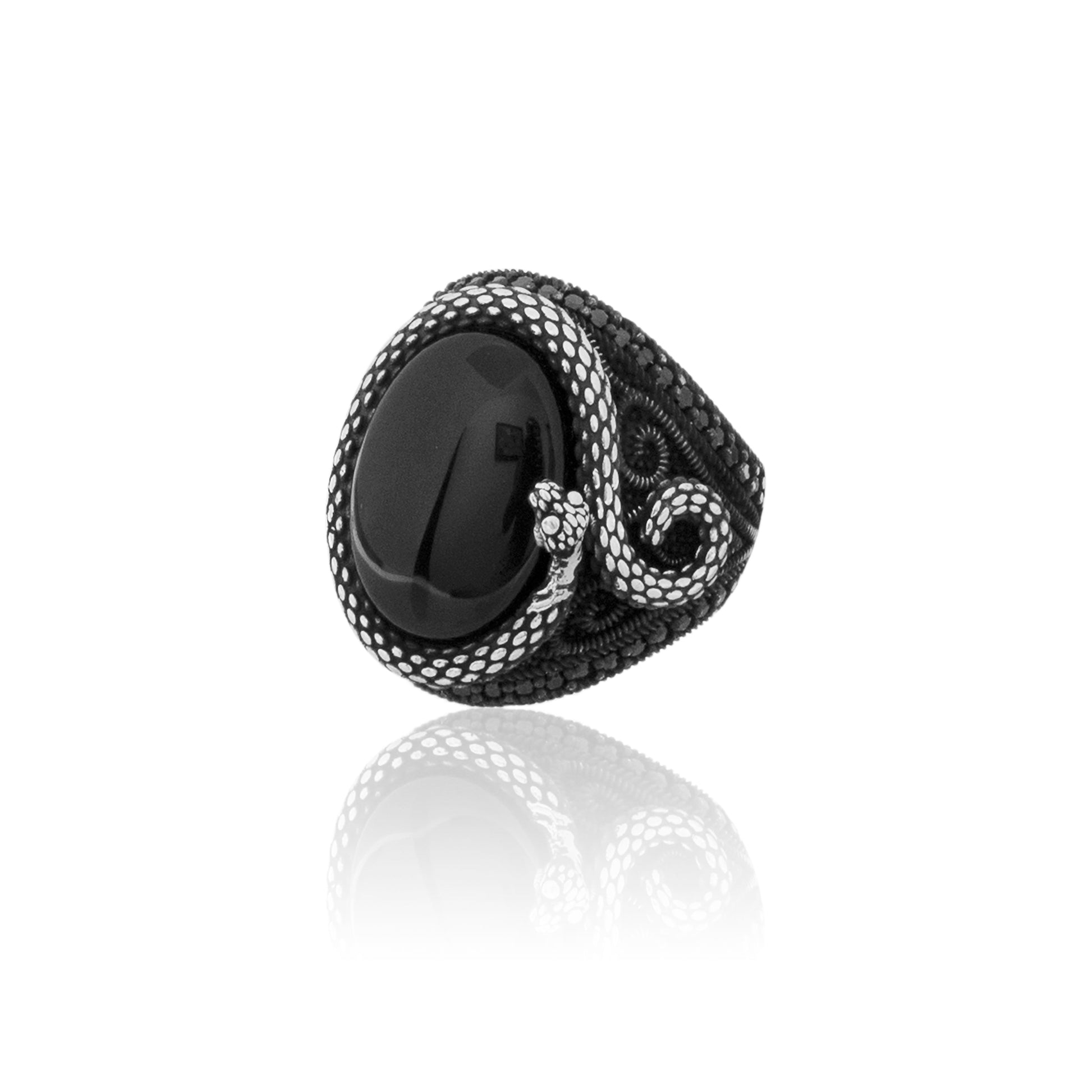 Persian Black Silver 925 Ring