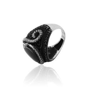 Persian Black Silver 925 Ring