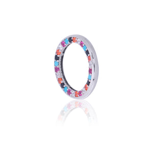 Multicolor Rim Silver 925 Ring