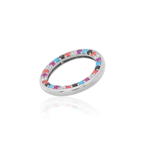 Multicolor Rim Silver 925 Ring