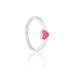 Simplistic Heart Silver 925 Ring