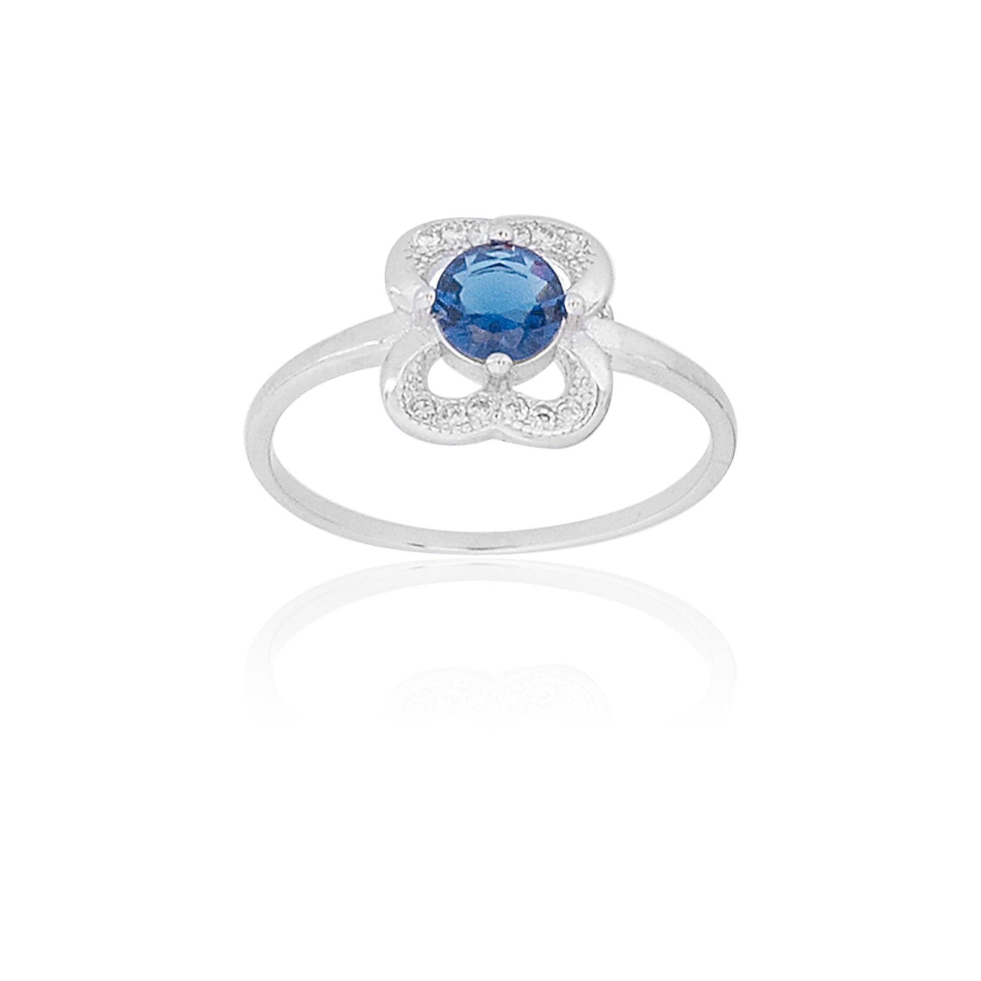 Blue Stone Silver Ring 925