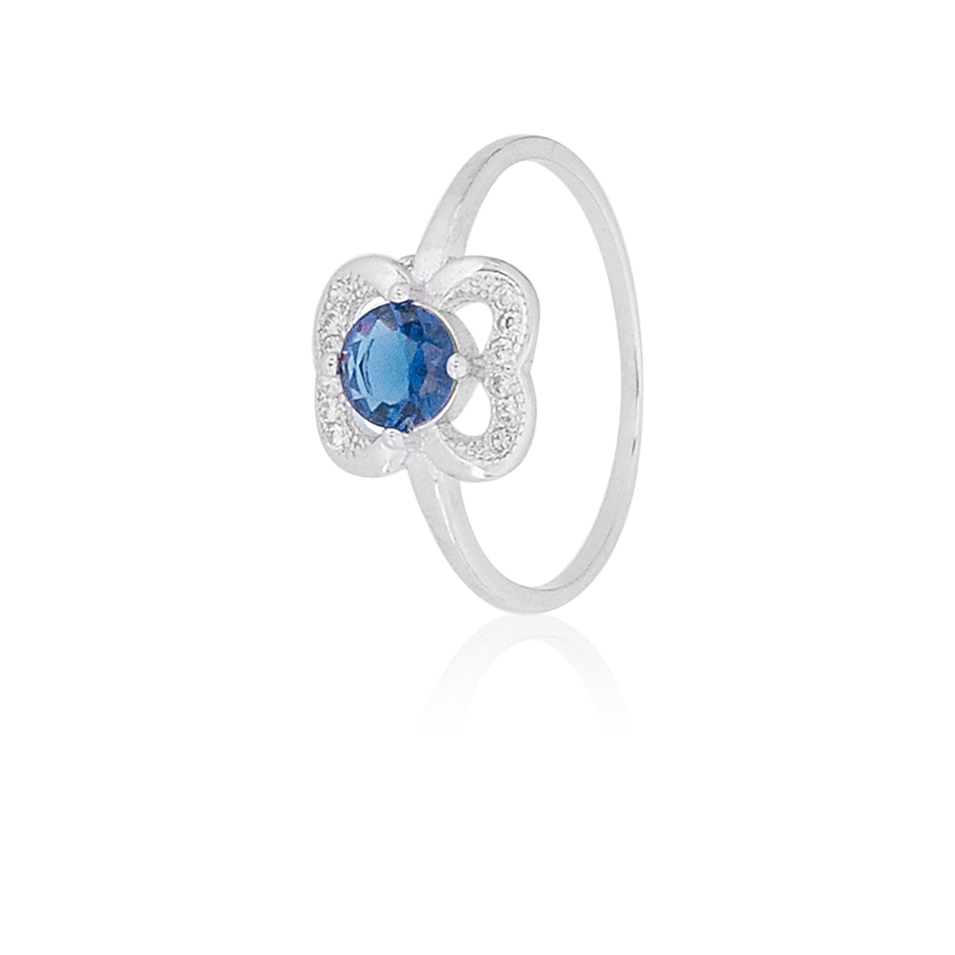 Blue Stone Silver Ring 925