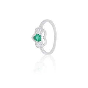 Believer Green Silver Ring 925