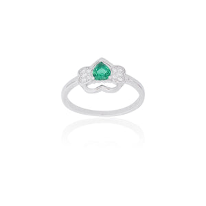 Believer Green Silver Ring 925