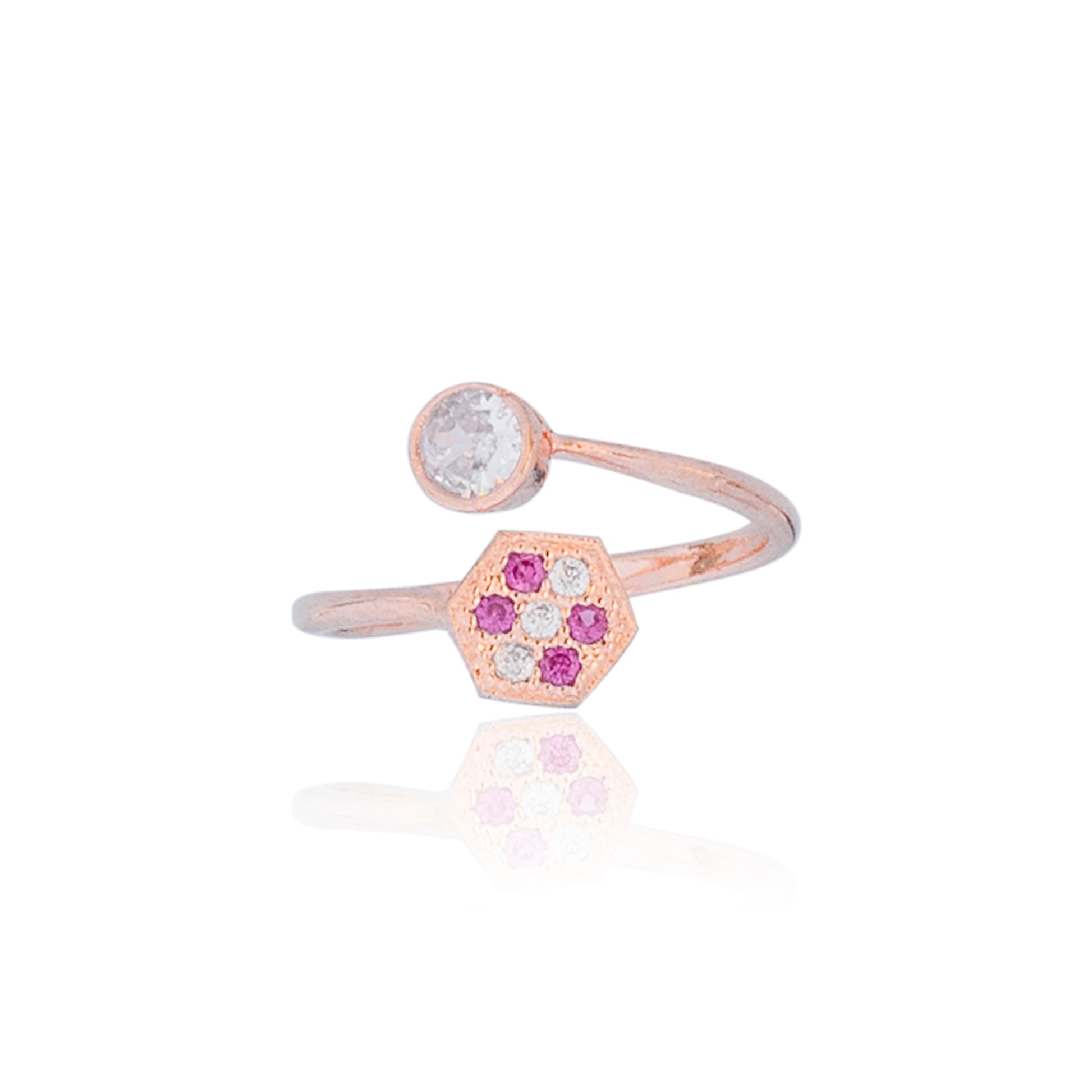 Rose Apart Diamond Rings