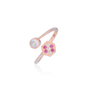 Rose Apart Diamond Rings