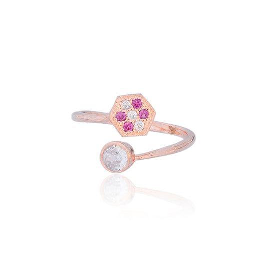 Rose Apart Diamond Rings