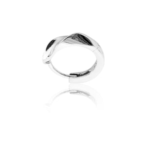 Sterlyn Round Designer Bali Men Pure Sterling Silver Hoop Earrings