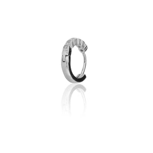 Earring Diamond - Donald Diamond Platinum Hoop - Candere by Godachi Jewellers